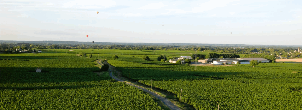 Vu panoramique depuis la terrasse du gite des fours à chaux